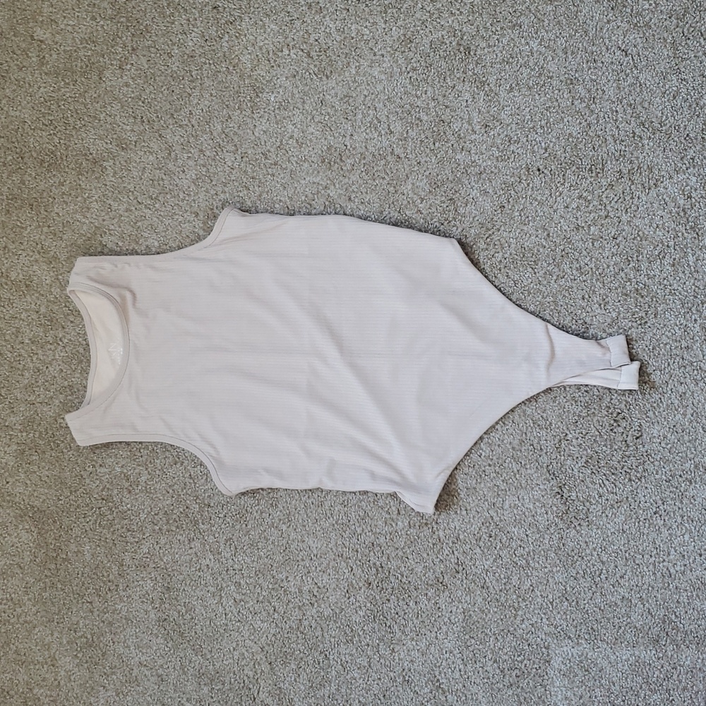 Klassy Network Racerback Ribbed Cream Bramisuit